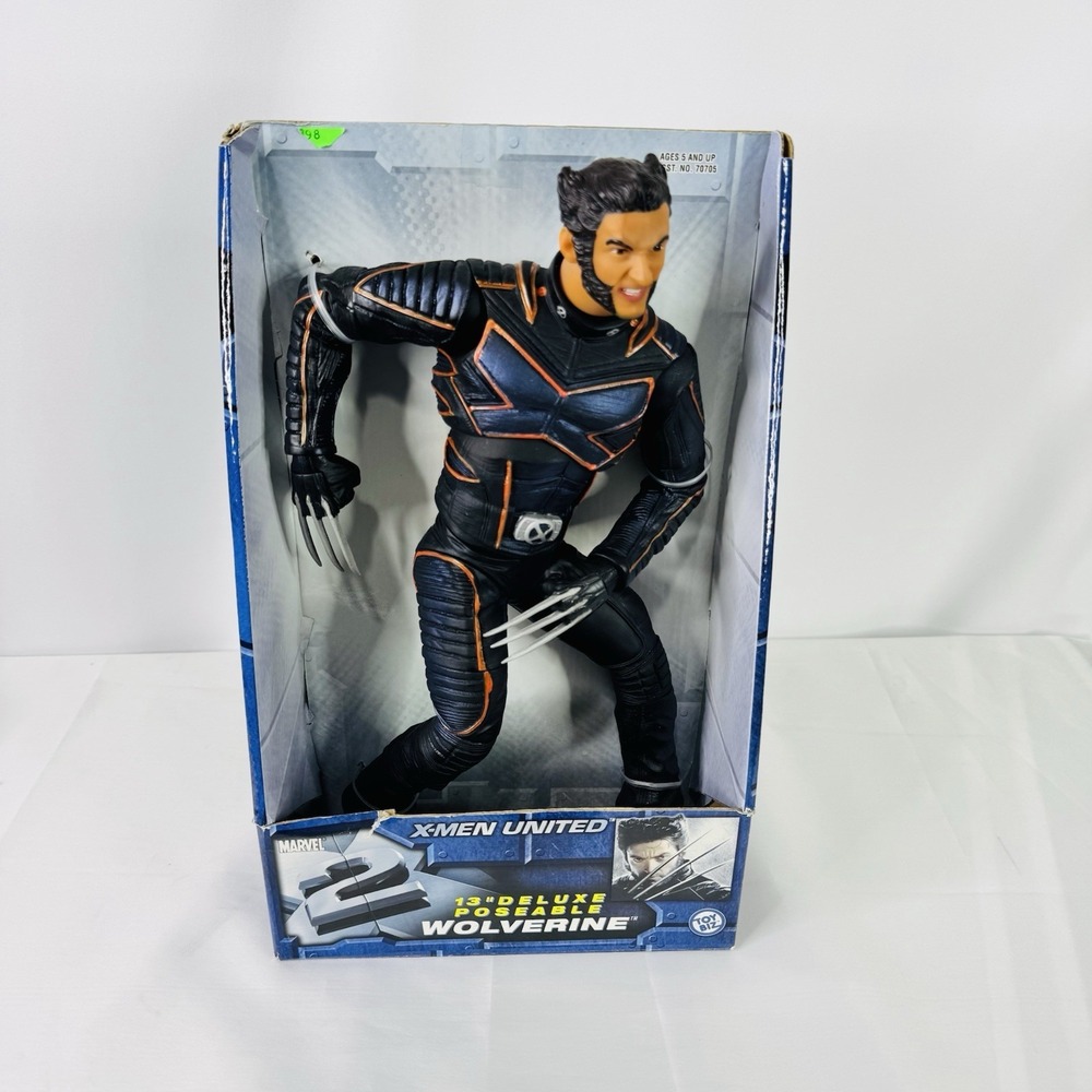 Toy Biz X2 X-Men United Movie 13" Deluxe Poseable Wolverine 2003‎